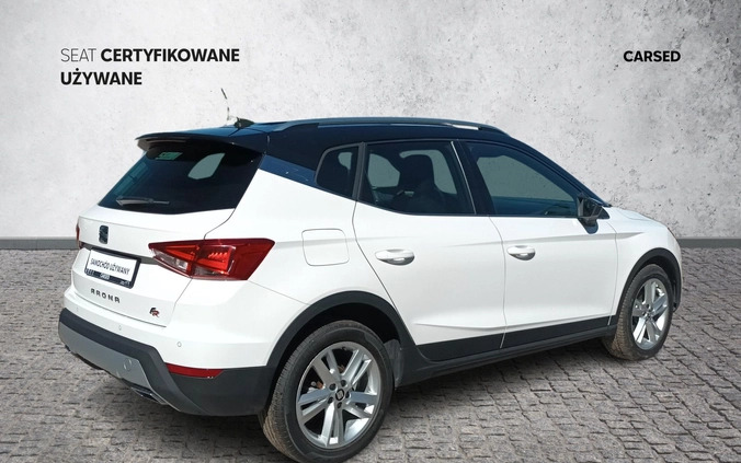 Seat Arona cena 64899 przebieg: 83425, rok produkcji 2019 z Zagórz małe 529